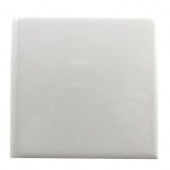 Semi-Gloss White 6 in. x 6 in. Ceramic Bullnose Wall Tile