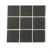 Contempo Smoke Gray Frosted Glass Tile Sample