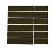 Contempo Khaki Polished Glass - 6 in. x 6 in. Tile Sample-DISCONTINUED