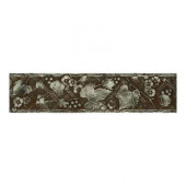 Metal Signatures Iron Rust 1-1/2 in. x 12 in. Metal Ogee Liner Wall Tile-DISCONTINUED