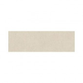 Plaza Nova White Image 3 in. x 12 in. Porcelain Bullnose Floor and Wall Tile-DISCONTINUED