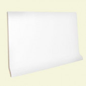 Color Collection Bright White Ice 3-3/4 in. x 6 in. Ceramic Stackable Left Cove Base Corner Wall Tile-DISCONTINUED