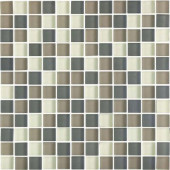 Color Blends Selva Neblina-1601-M Matte Mosaic Glass Mesh Mounted Tile - 4 in. x 4 in. Tile Sample-DISCONTINUED