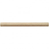 1/2 in. x 6 in. Cast Stone Pencil Liner Travertine Tile (18 pieces / case) - Discontinued