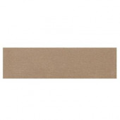Identity Imperial Gold Grooved 4 in. x 24 in. Polished Porcelain Bullnose Floor and Wall Tile