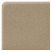 Modern Dimensions Matte Elemental Tan 4-1/4 in. x 4-1/4 in. Ceramic Bullnose Corner Wall Tile
