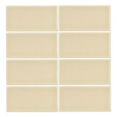 Summer Wheat Gloss 3 in. x 6 in. Ceramic Wall Tile (1pk /8 pcs-1 sq. ft.)