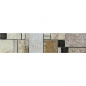 Emilia 3 in. x 12 in. Glazed Porcelain Listello Floor and Wall Tile
