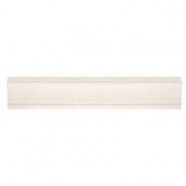 Royal Cream Gloss Crown 12 in. x 2-1/4 in. Ceramic Wall Tile