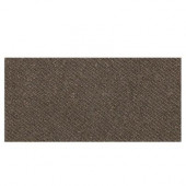 Identity Oxford Brown Fabric 6 in. x 12 in. Porcelain Bullnose Cove Base Floor and Wall Tile-DISCONTINUED