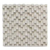 Cubist Dufy 12 in. x 12 in. x 22.2 mm Marble Mesh-Mounted Mosaic Wall Tile (5 sq. ft./Case)