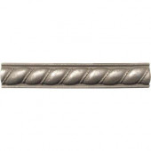 Pewter Listello Rope 1 in. x 6 in. Metal Molding Wall Tile