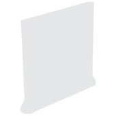 Color Collection Matte Tender Gray 4-1/4 in. x 4-1/4 in. Ceramic Stackable Right Cove Base Wall Tile-DISCONTINUED
