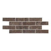 Union Square Cobble Brown 2 in. x 8 in. Ceramic Paver Floor and Wall Tile (6.25 sq. ft. / case)