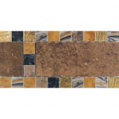 Terra Antica Rosso 6 in. x 12 in. Porcelain Decorative Accent Floor and Wall Tile