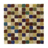 Smokey Suede Glass 12 in. x 12 in. Wall Tile-DISCONTINUED