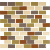 Everglade 12 in. x 12 in. x 4 mm Glass Mesh-Mounted Mosaic Tile