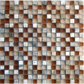 Desertz Rangipo-1422 Stone And Glass Blend Mesh Mounted Floor and Wall Tile - 3 in. x 3 in. Tile Sample
