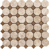Campione Armstrong 13 in. x 13 in. x 8-1/2 mm Porcelain Octagon Mesh-Mounted Mosaic Tile