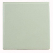 Bright Spring Green 4-1/4 in. x 4-1/4 in. Ceramic Surface Bullnose Wall Tile-DISCONTINUED