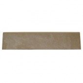 Concrete Connection Boulevard Beige 3 in. x 13 in. Porcelain Bullnose Floor and Wall Tile