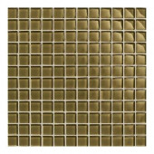 Maracas Tea Leaves 12 in. x 12 in. 8mm Glass Mesh-Mounted Mosaic Wall Tile (10 sq. ft. / case)-DISCONTINUED