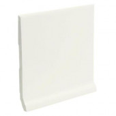 Bright Wedgewood 6 in. x 6 in. Ceramic Stackable /Finished Cove Base Wall Tile-DISCONTINUED