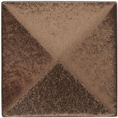 2 in. x 2 in. Cast Metal Pyramid Dot Classic Bronze Tile (10 pieces / case) - Discontinued