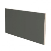 Color Collection 3 in. x 6 in. Bright Dark Gray Ceramic Wall Tile with a 3 in. Surface Bullnose-DISCONTINUED