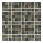 Maracas Everglades Blend 12 in. x 12 in. 8mm Glass Mesh Mount Mosaic Wall Tile (10 sq. ft. / case)-DISCONTINUED