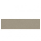 Colour Scheme Uptown Taupe Solid 3 in. x 12 in. Porcelain Bullnose Trim Floor and Wall Tile