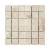 Cappuccino 12 in. x 12 in. x 8 mm Marble Mosaic Wall Tile