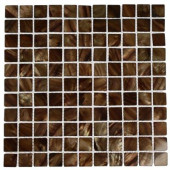 Mother of Pearl Tiger Eye 12 in. x 12 in. x 8 mm Mosaic Floor and Wall Tile