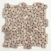 Kuala Madura Sands 12 in. x 12 in. x 12.7 mm Pebble Mosaic Floor and Wall Tile (10 sq.ft./case)