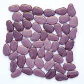 Freeform Glass Javaher 11 in. x 11 in. x 9.525 mm Purple Glass Mesh-Mounted Mosaic Wall Tile (8.4 sq.ft./case)