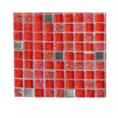 Bloody Mary Squares Glass - 6 in. x 6 in. Tile Sample