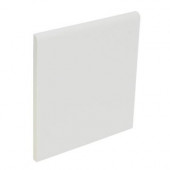 Color Collection Matte Tender Gray 4-1/4 in. x 4-1/4 in. Ceramic Surface Bullnose Wall Tile-DISCONTINUED