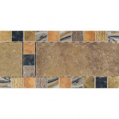 Terra Antica Oro 6 in. x 12 in. Porcelain Decorative Accent Floor and Wall Tile