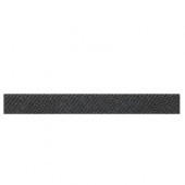 Identity Twilight Black Fabric 1 in. x 6 in. Porcelain Cove Base Corner Floor and Wall Tile