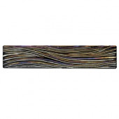 Edgewater Currents Dusk 7 7/8 in. x 1 5/8 in. Glass Liner Wall Tile-DISCONTINUED