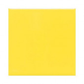 Semi-Gloss Sunflower 6 in. x 6 in. Ceramic Wall Tile (12.5 sq. ft. / case)-DISCONTINUED