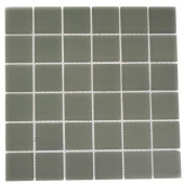 12 in. x 12 in. Contempo Natural White Frosted Glass Tile-DISCONTINUED