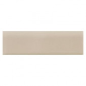 Modern Dimensions Matte Urban Putty 2-1/8 in. x 8-1/2 in. Ceramic Bullnose Wall Tile-DISCONTINUED
