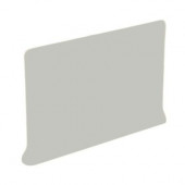 Color Collection Matte Taupe 4 in. x 6 in. Ceramic Right Cove Base Corner Wall Tile-DISCONTINUED