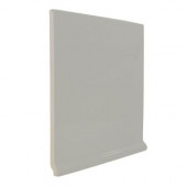 Color Collection Matte Taupe 6 in. x 6 in. Ceramic Stackable Left Cove Base Corner Wall Tile-DISCONTINUED