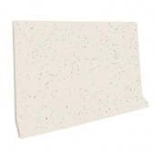 Color Collection Bright Granite 3-3/4 in. x 6 in. Ceramic Stackable Left Cove Base Corner Wall Tile-DISCONTINUED