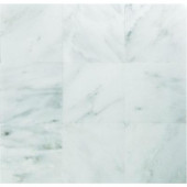 Greecian White 4 in. x 4 in. Tumbled Marble Floor and Wall Tile (1 sq. ft. / case)