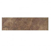 Aspen Lodge Cotto Mist 3 in. x 12 in. Porcelain Bullnose Floor and Wall Tile-DISCONTINUED