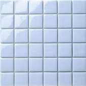 12.5 in. x 12.5 in. Capri Celeste Glossy Glass Tile-DISCONTINUED