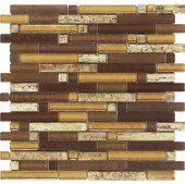 Varietals Aligote-1650 Stone And Glass Blend Mesh Mounted Floor and Wall Tile - 3 in. x 3 in. Tile Sample